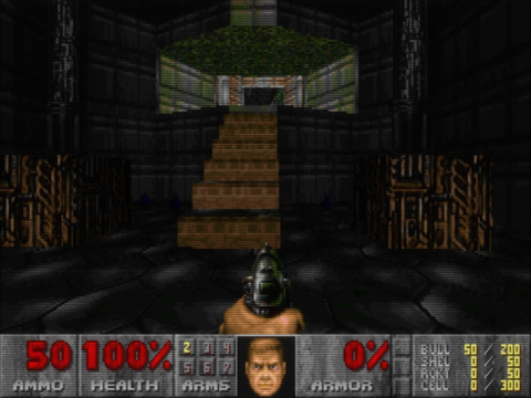 Screenshot of E1M1: Hangar